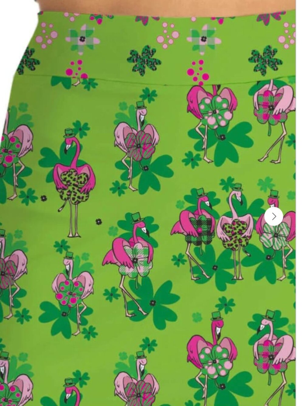 St Paddys Flamingo Skort